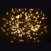 LUCI DI NATALE 100 LED BIANCO CALDO ESTERNO E INTERNO CON GIOCHI DI LUCE 4M