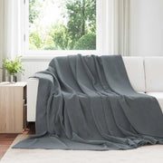 Coperta Grigio scuro 220 x 240 cm Panno 42016767