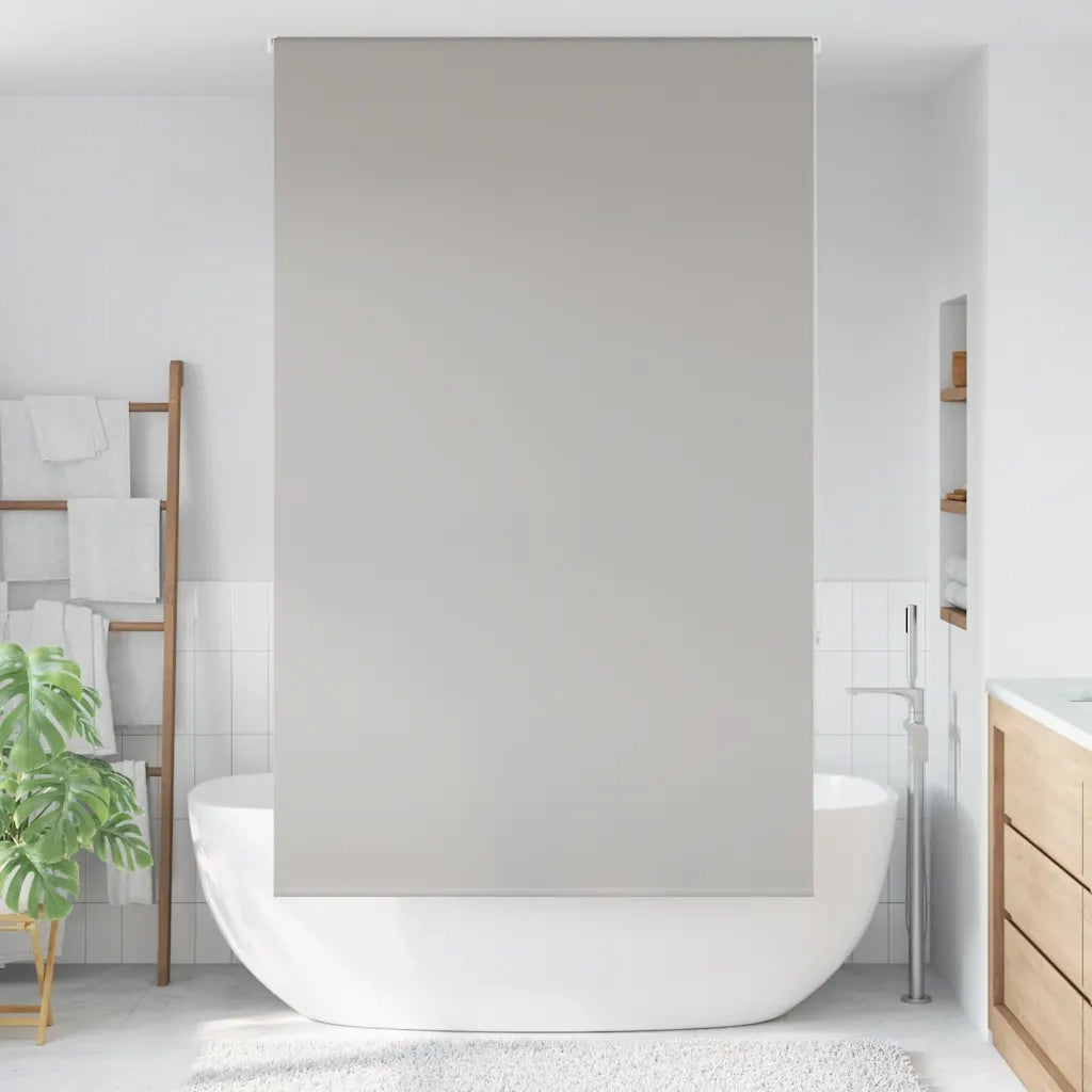 Tenda a Rullo Doccia 130x240 cm Larghezza Tessuto 126 cm 4014872