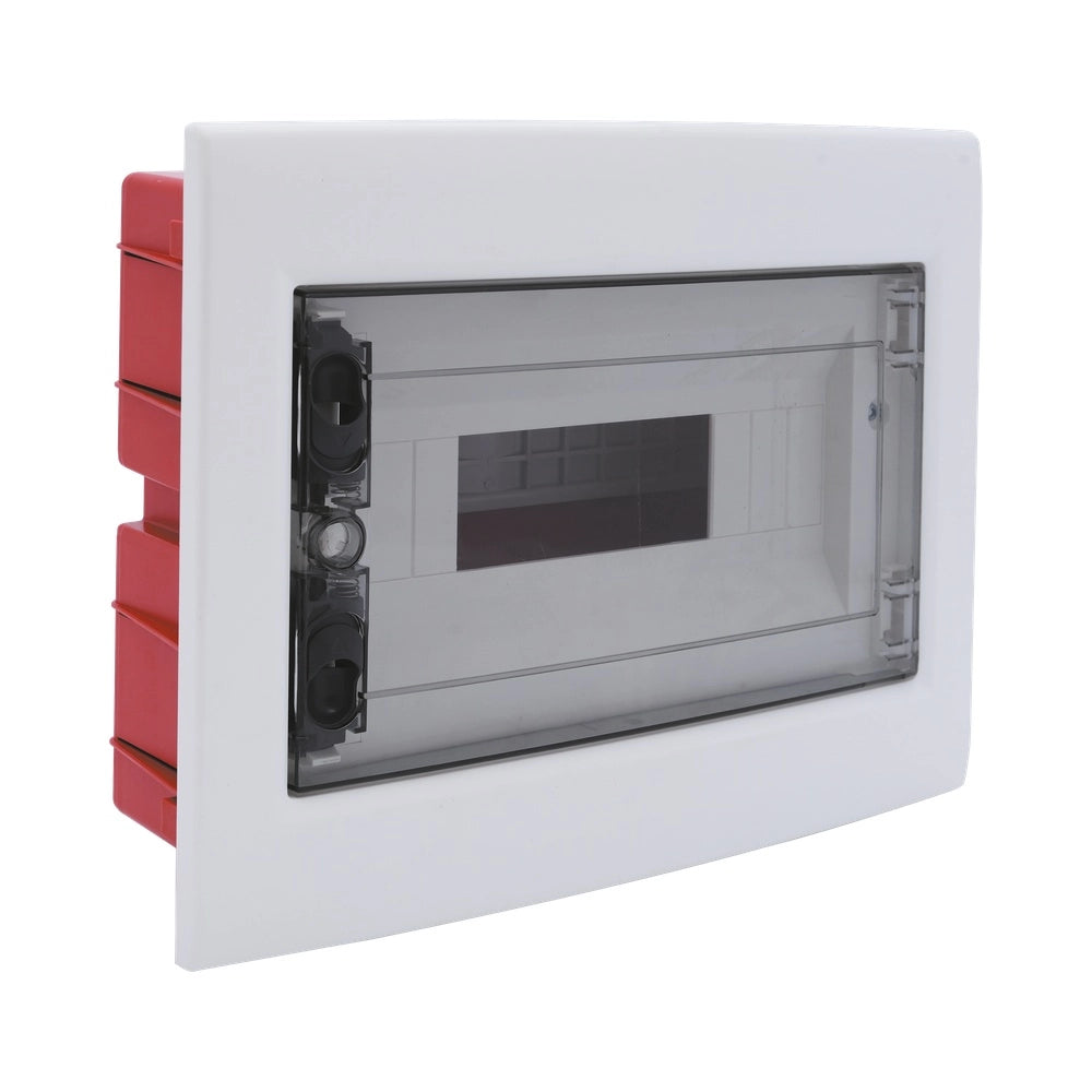 Ettroit DB110912 Centralino Elettrico da Incasso 12 Moduli DIN IP40 Bianco Portello Fumè