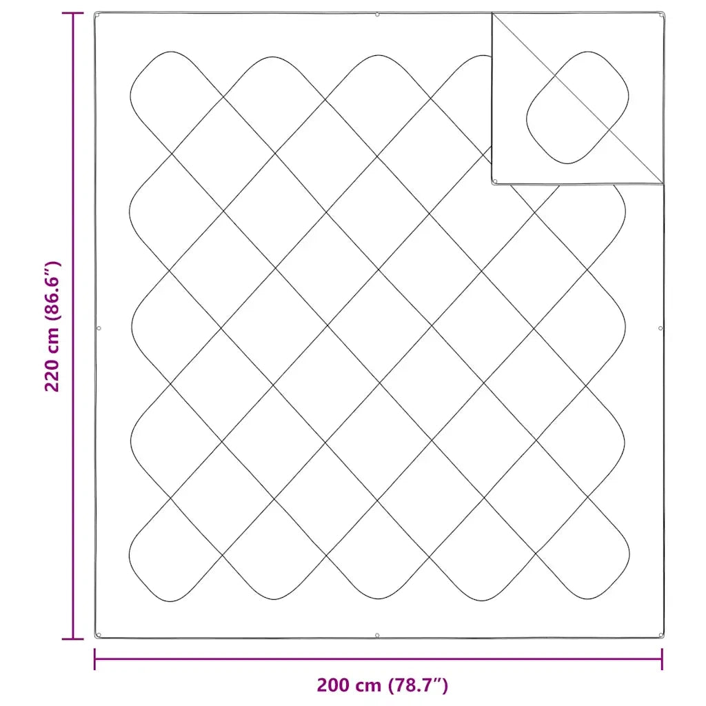 Duvet 2-in-1 Bianco 220 x 200 x 10 cm Poliestere 42007789