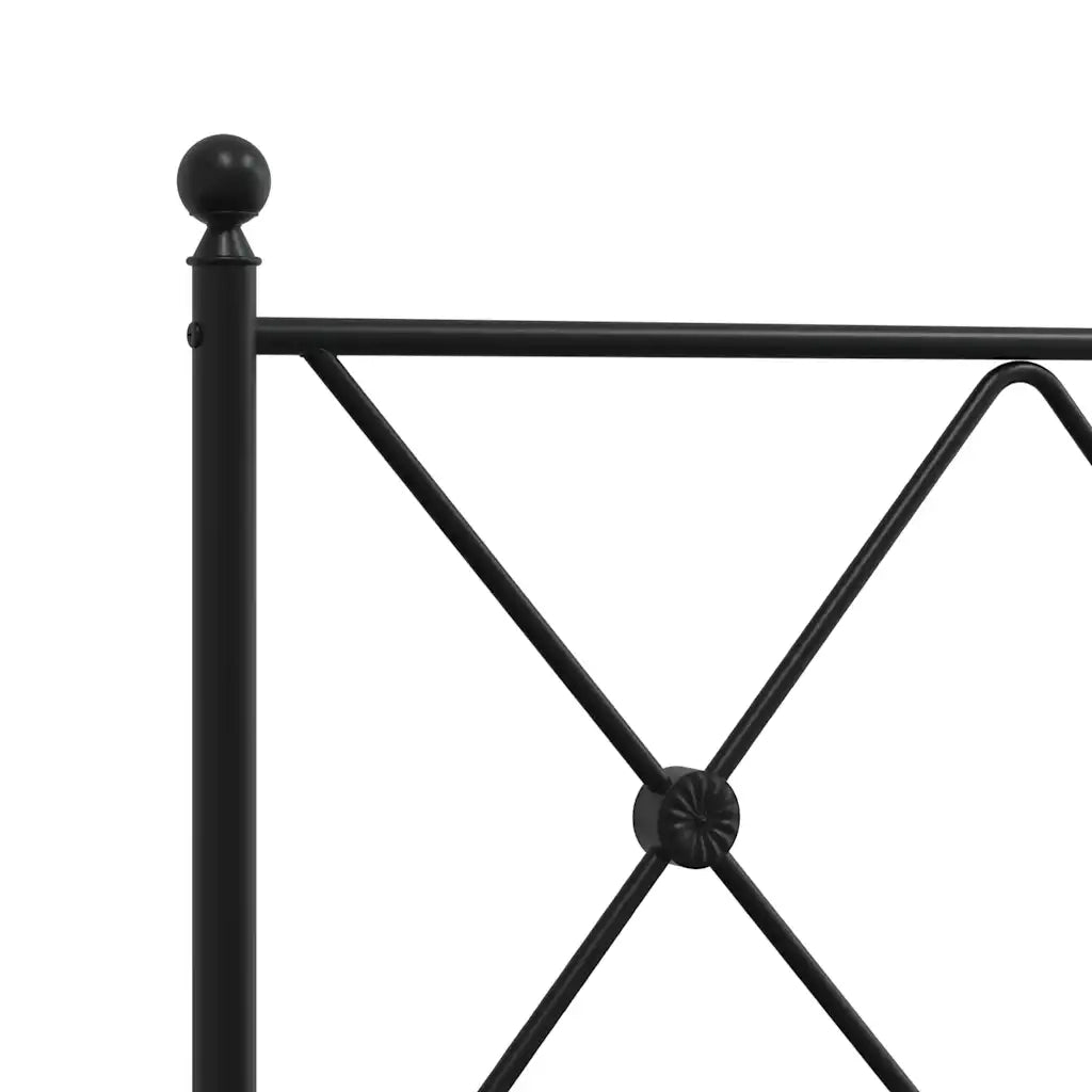Testiera | Testata di Ricambio in Metallo Nero 75 cm