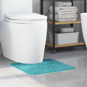 Tappeto Antiscivolo per Bagno con Taglio per Toilette Turchese 4019820