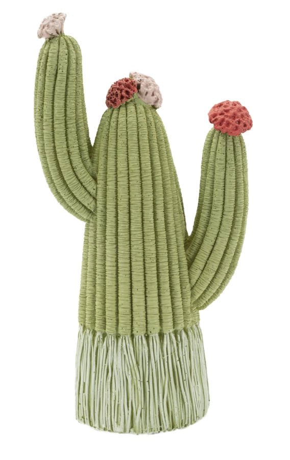Cactus 10,5x6,5x20,5 cm in Resina Multicolor