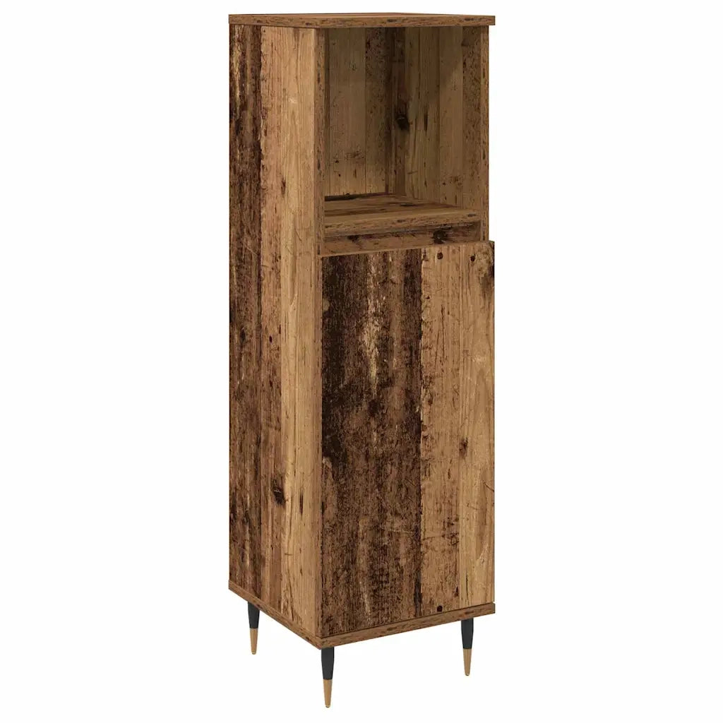 Set di mobili per il bagno con lo scaffale 3 pcs Legno vecchio 3378513