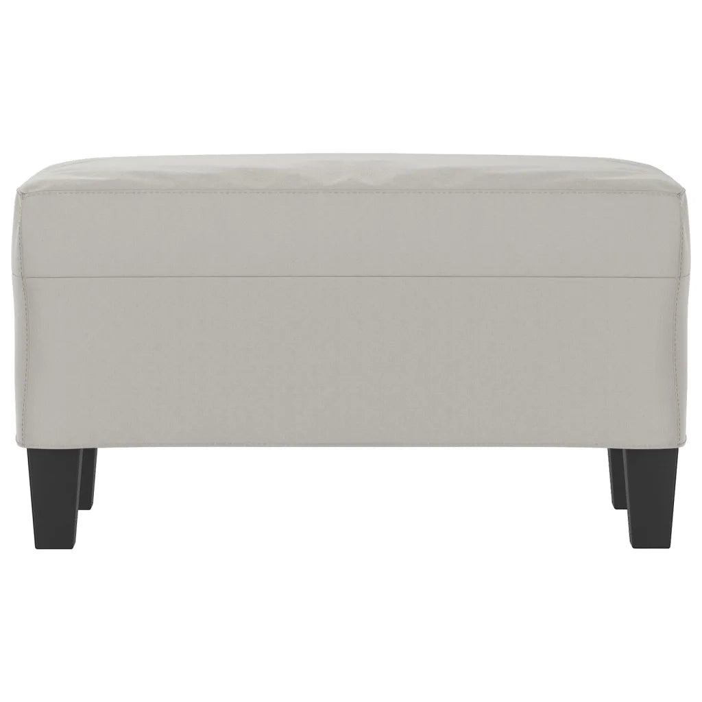 Panca Grigio Chiaro 70x35x41 cm in Microfibra 349446