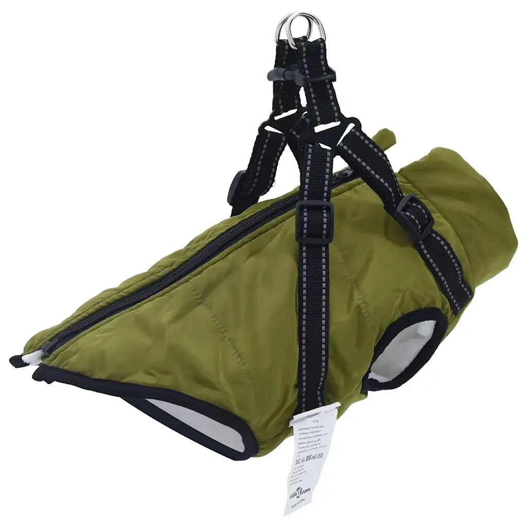 Cappotto Cani Imbracatura Impermeabile Riflettente Verde L36 4019895