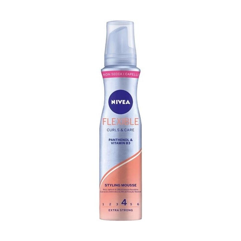 NIVEA SPUMA STYLING CAPELLI RICCI 150ML FLEXIBLE CON PANTENOLO E VITAMINA B3