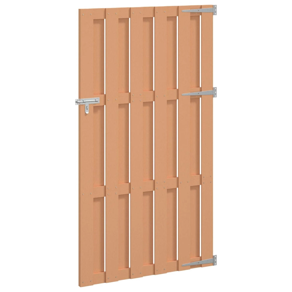 Cancello da giardino 100 x 180 cm WPC e Alluminio Marrone 42039052