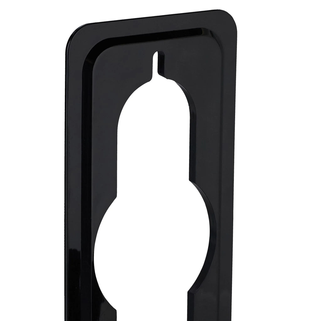 Set di 4 supporti pratici per tubo da giardino da esterno per montaggio a parete 15 x 8 x 10 cm in plastica nera 13_0015398