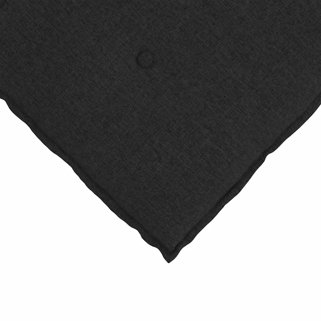 Cuscino per Schiena Nero 50 x 19 x 45 cm Tessuto 42014617
