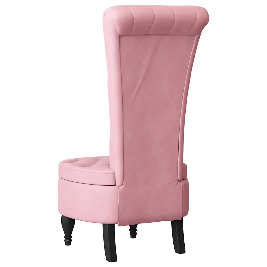 SediaAltaconSchienale Rosa 56,5 x 70 x 110 cm Velluto