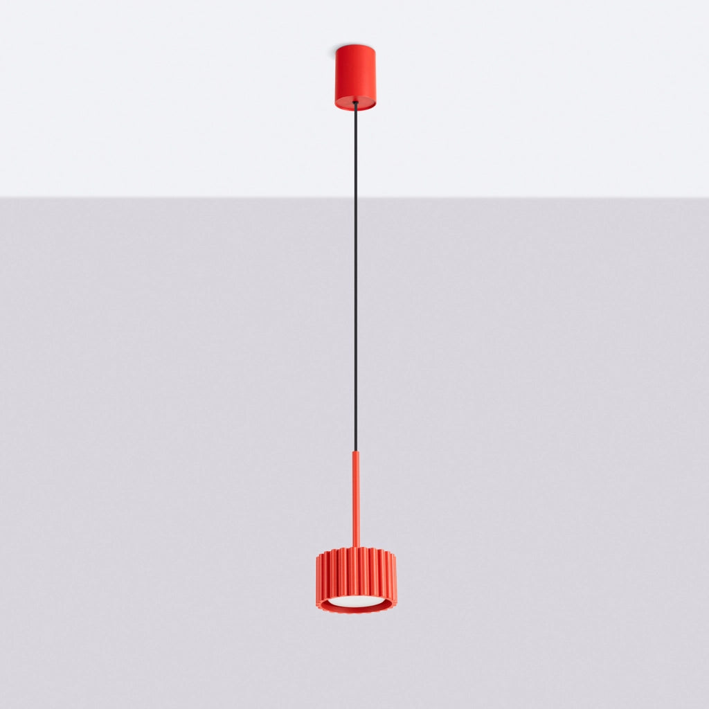 Lampada a sospensione AURA 1 rosso Gx53