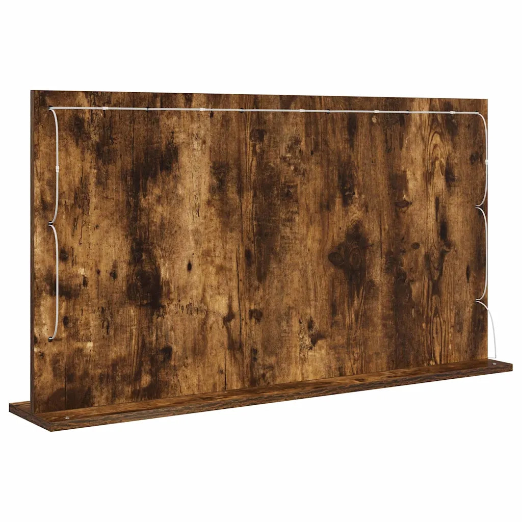 Specchio da Vanit¨¤-Specchio da Trucco Rovere fum¨¦ 100 x 55 x 18 cm