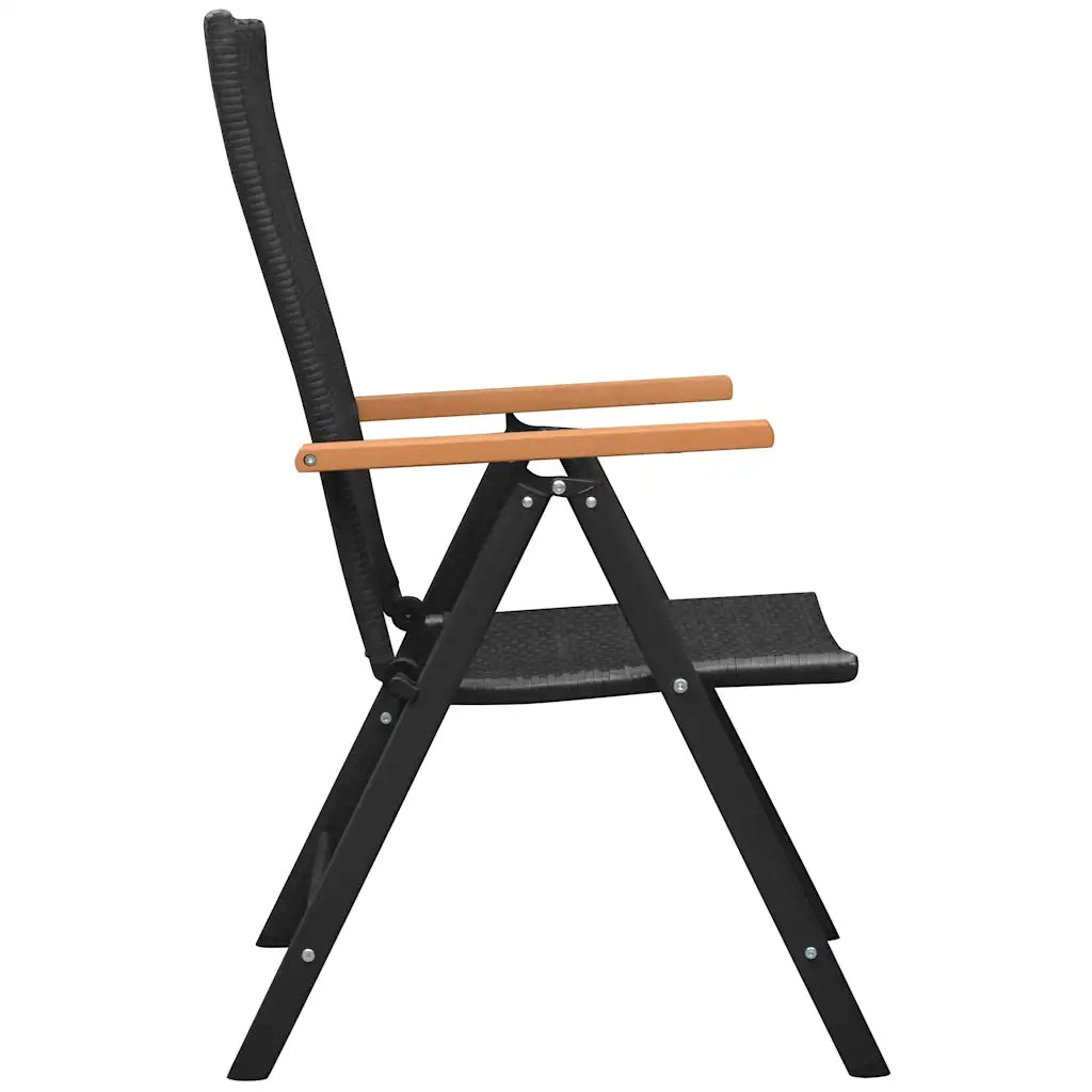 Set da Pranzo da Giardino 5 pz Nero e Marrone 3060084
