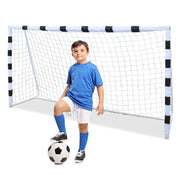 Porta da calcio per bambini 305x201 cm, portatile con rete, per giardino