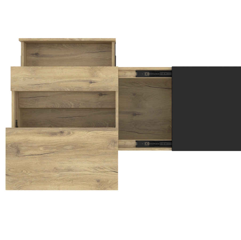 Tavolino da caff¨¨ 103,5x50 cm con piano sollevabile, LED blu e vani