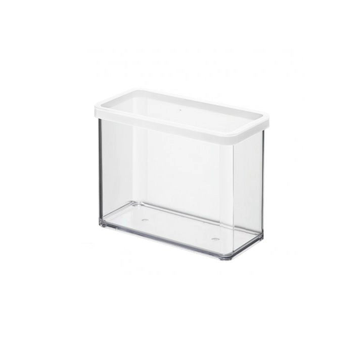 Contenitore premium rettangolare (trasparente guarnizione bianca) 2,1 lt. loft b