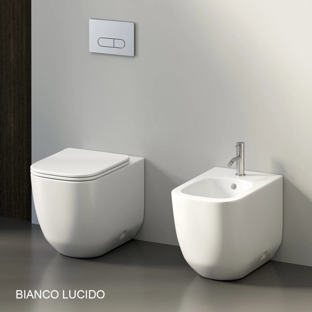 Bidet filo muro Primula LINPH bianco lucido