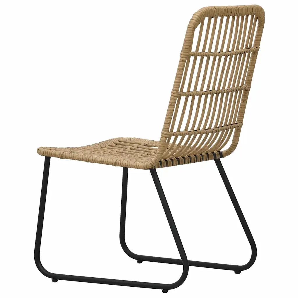 Set da Pranzo da Giardino 3 pz in Polyrattan e Vetro 3060231
