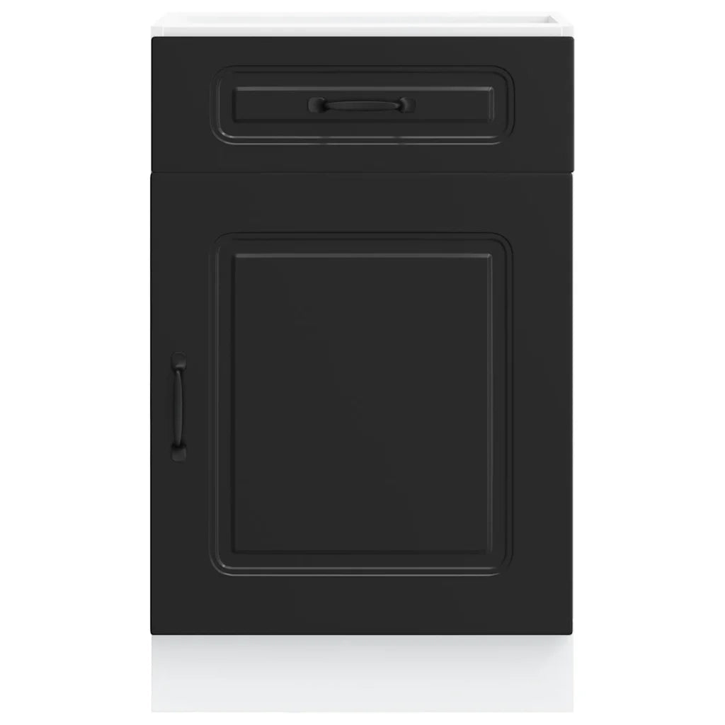 Base da Cucina Kalmar Nero in Legno Multistrato 853478