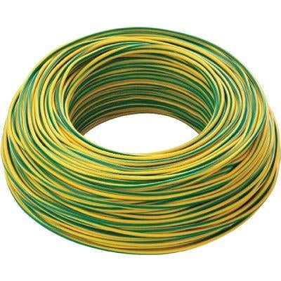 CAVO ELETTRICO UNIPOLARE FS17 RAME/PVC GIALLO/VERDE N°XMMQ 1X2,5 CF=MT 100