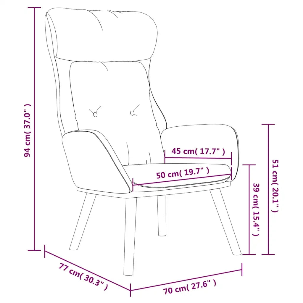 Poltrona Rilassante Grigio Chiaro in Tessuto 341290