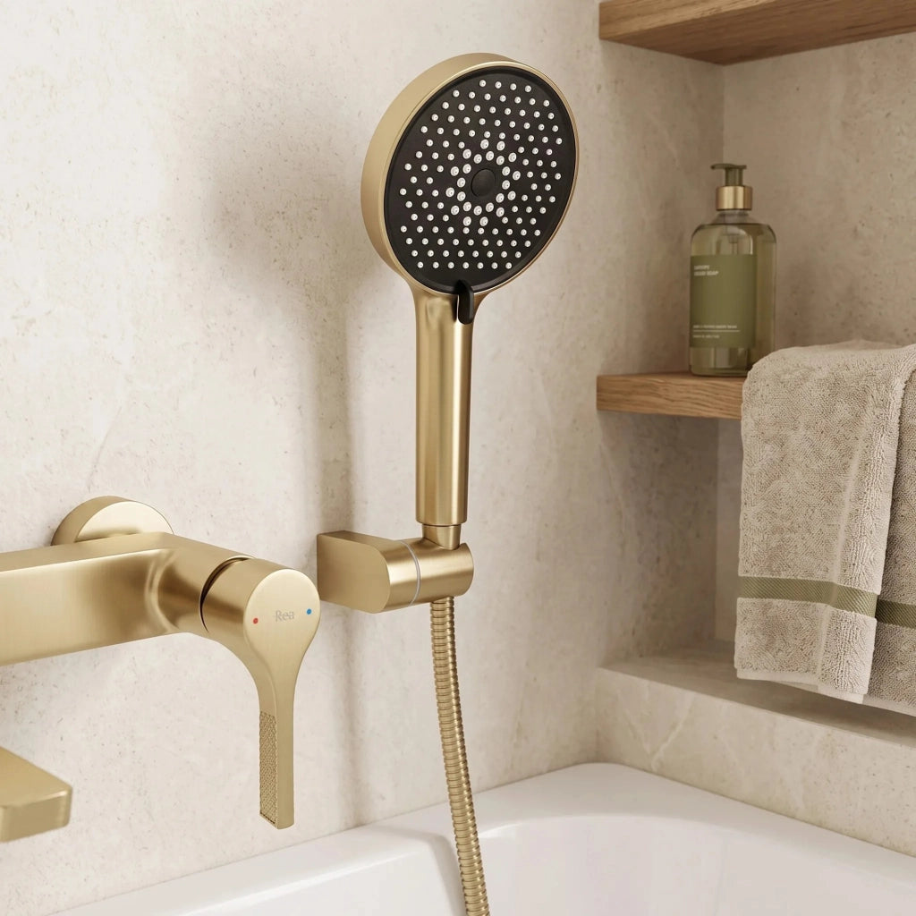 Rubinetto Da Vasca Premium Rea Maxim Brush Gold