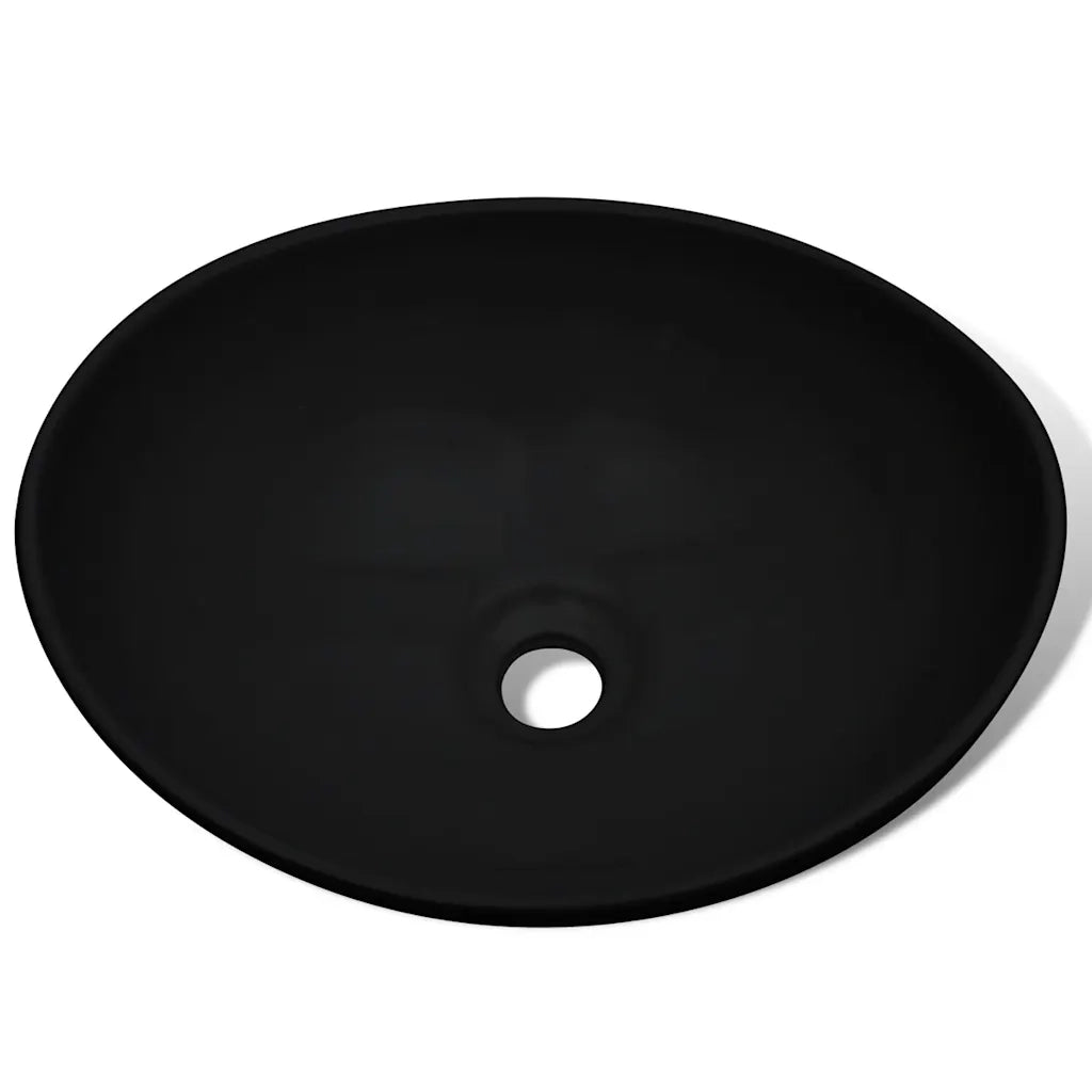 Lavello in Ceramica 40 x 33 cm Nero 275397
