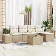 Set Divano da Giardino 5 pcs Beige e Crema polyrattan 3355700