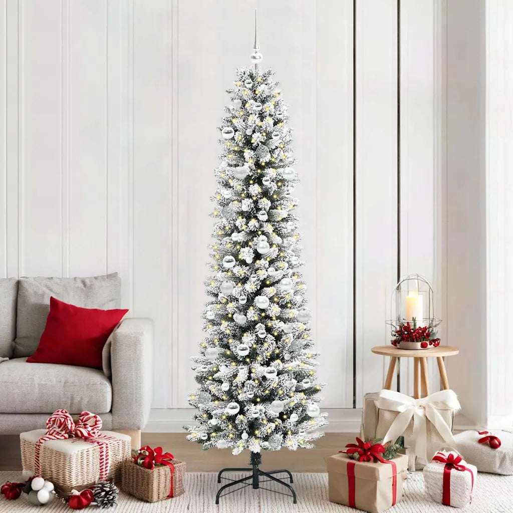 Albero di Natale artificiale con 300 LED Bianco 210 cm