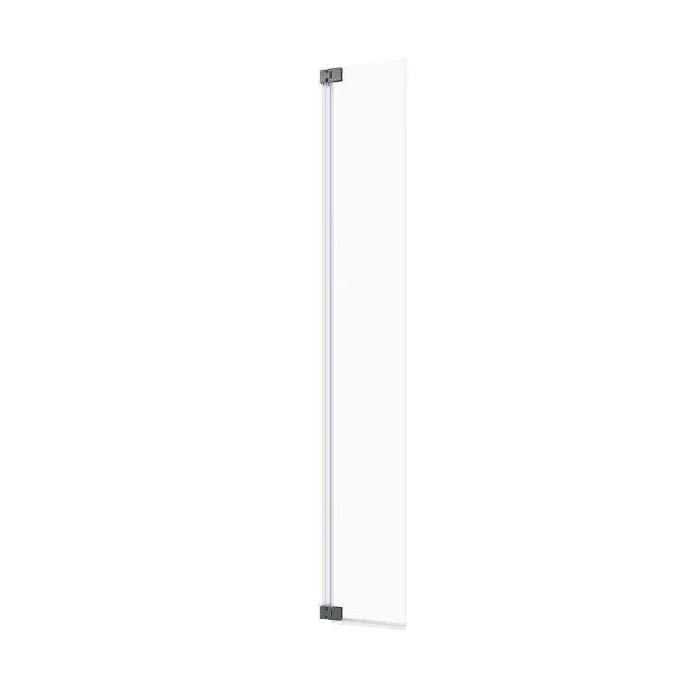 Anta girevole paraspruzzi 40cm vetro trasparente profili cromati | Naxos