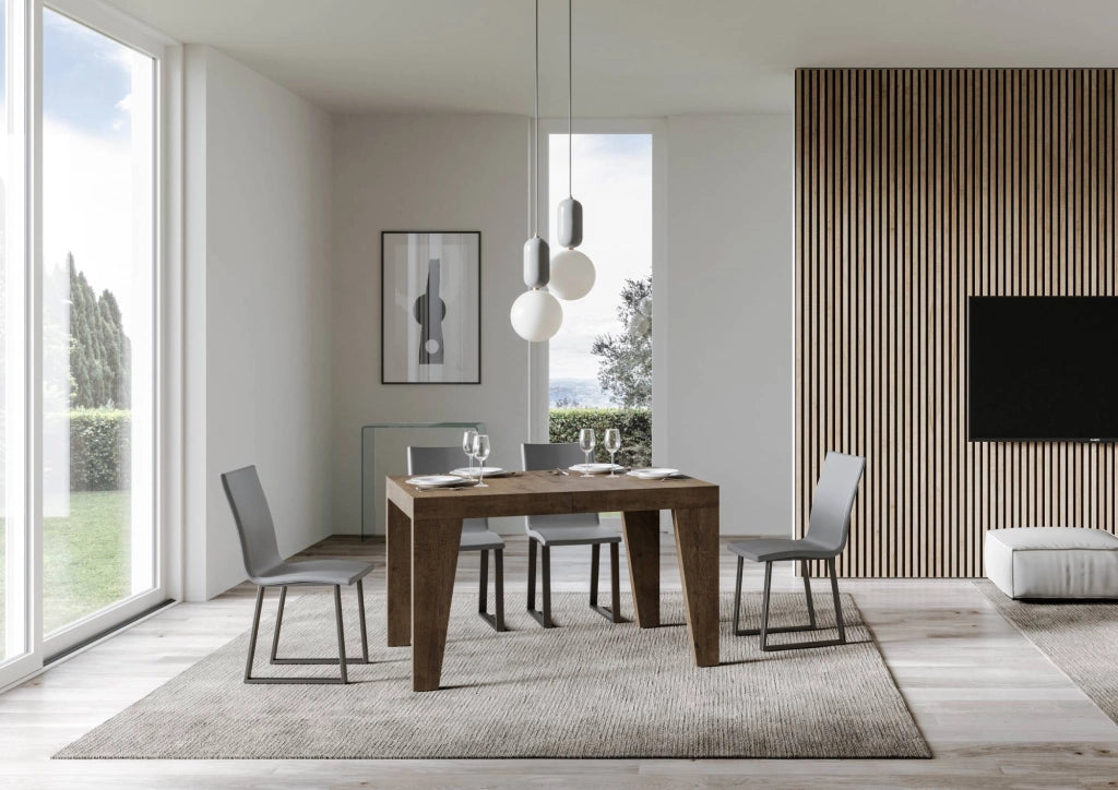 Tavolo Allungabile 120/224x90x77 cm Naxy Noce