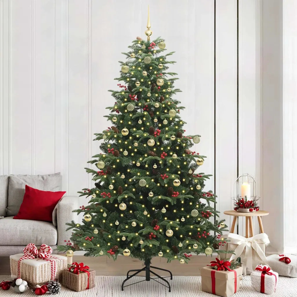 Albero di Natale artificiale con 300 LED Verde 240 cm