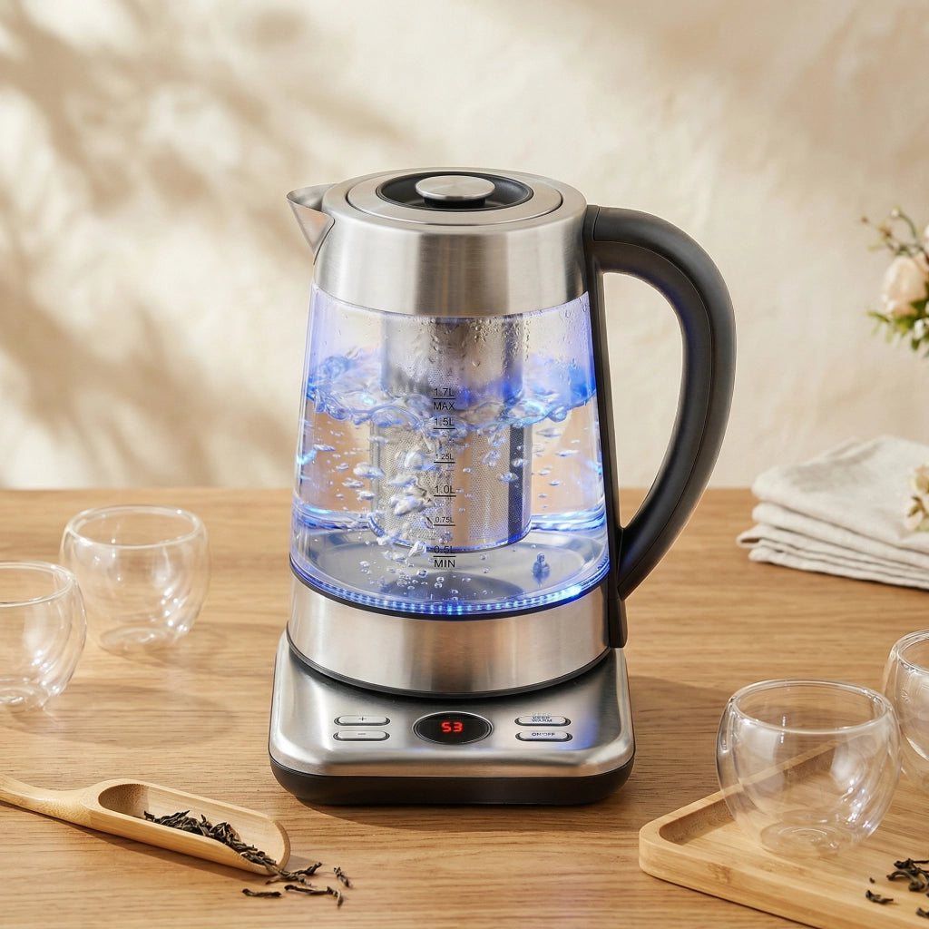 Bollitore Elettrico ¨C Minimal ¨C 1.7L 2200W con Infusore e Termostato