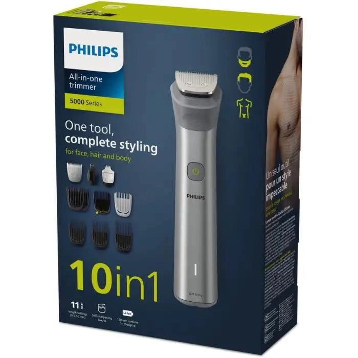 PHILIPS MG5920/15 RASOIO ALL IN ONE TRIMMER CON 10 ACCESSORI