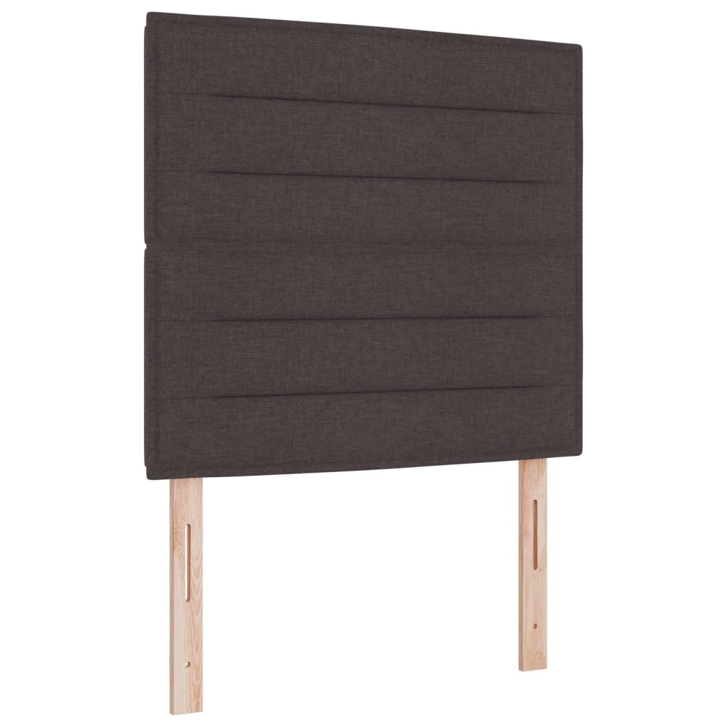 Letto box spring con materasso Marrone Scuro 90 x 190 cm 3454280