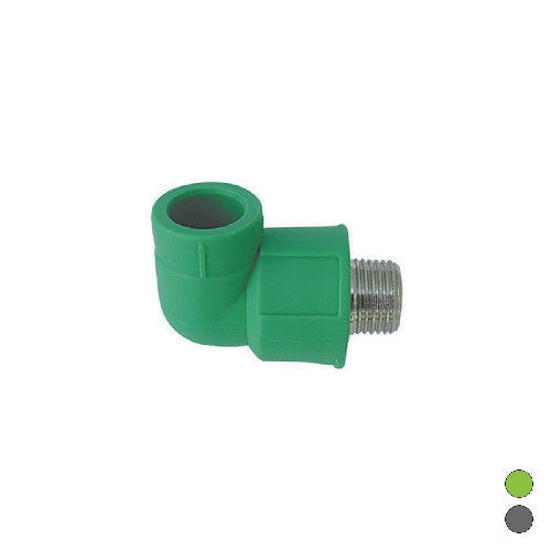 GOMITO FILETTATO MASCHIO IN POLIPROPILENE- 3/4 x Diam. 25- DH- pezzi 1