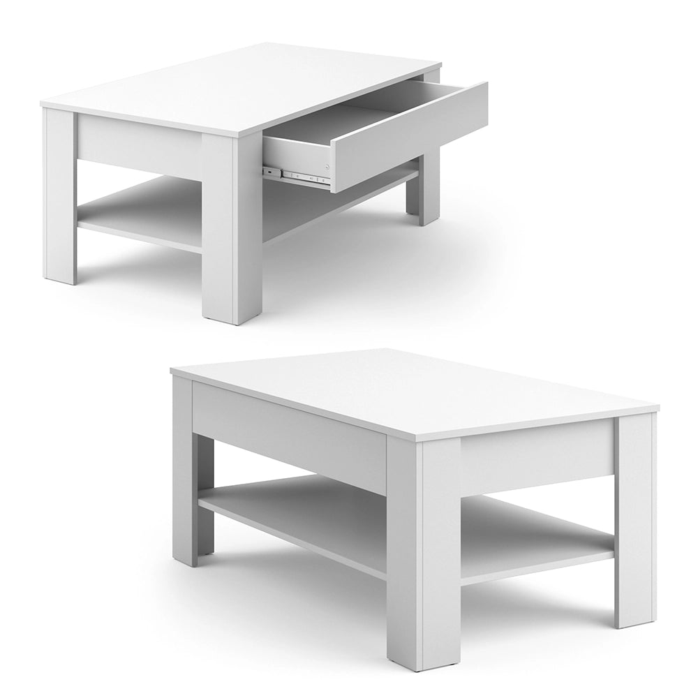 Vicco Tavolino Bianco 92.2 x 65 cm