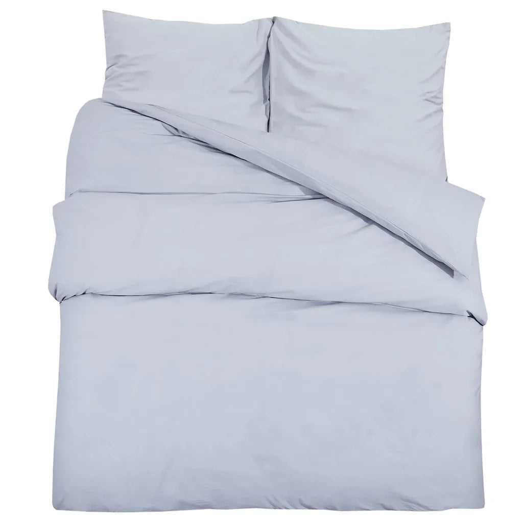 Set Copripiumino Grigio 220x240 cm in Cotone 136099