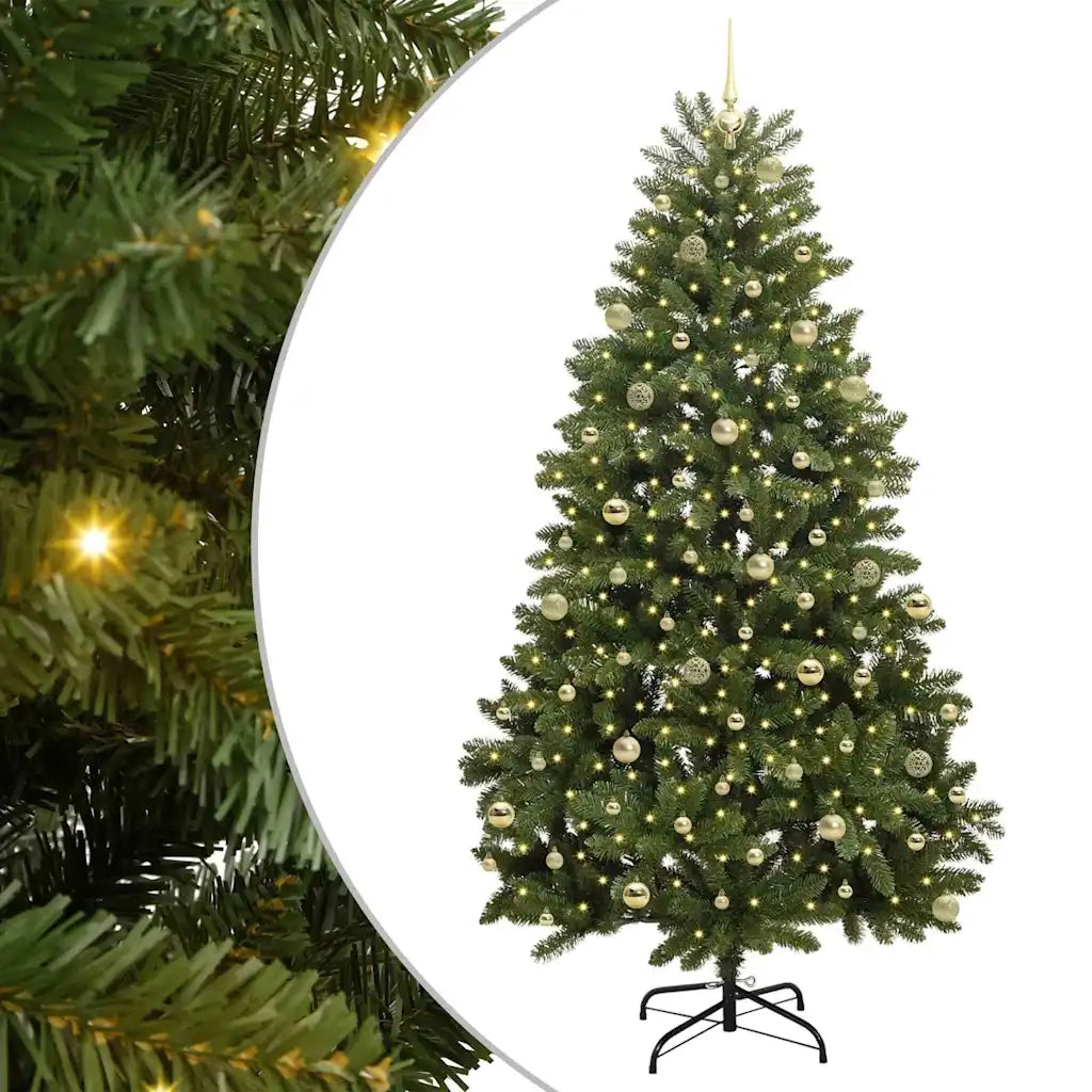 Albero di Natale artificiale Verde 240 cm PVC e Metallo