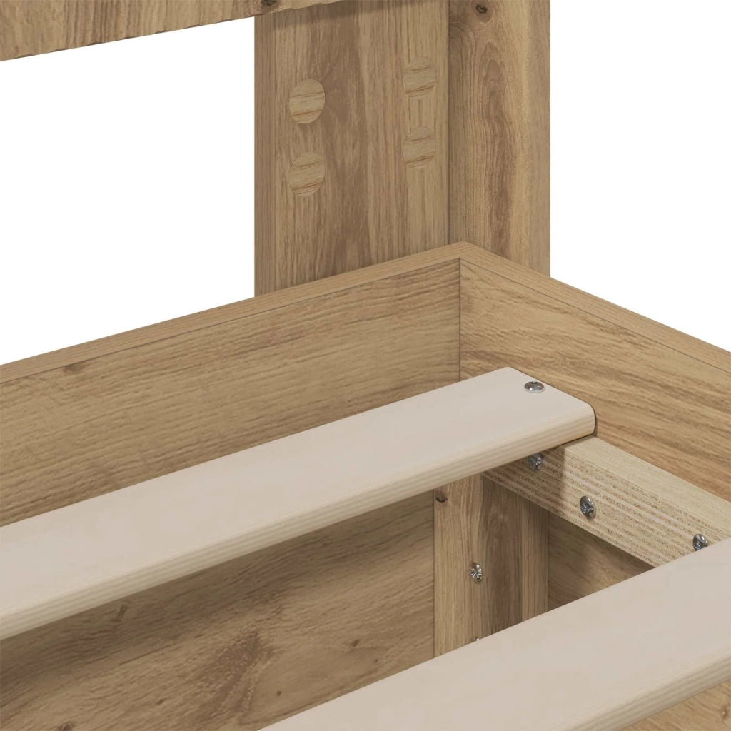 Struttura del letto con stoccaggio e testata Rovere Artigianale 3445803