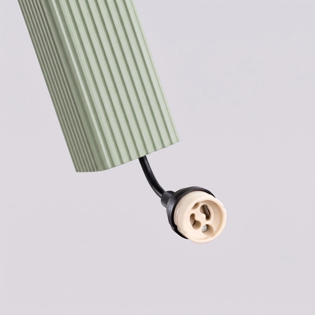 Lampada a sospensione RAYO 3L verde salvia