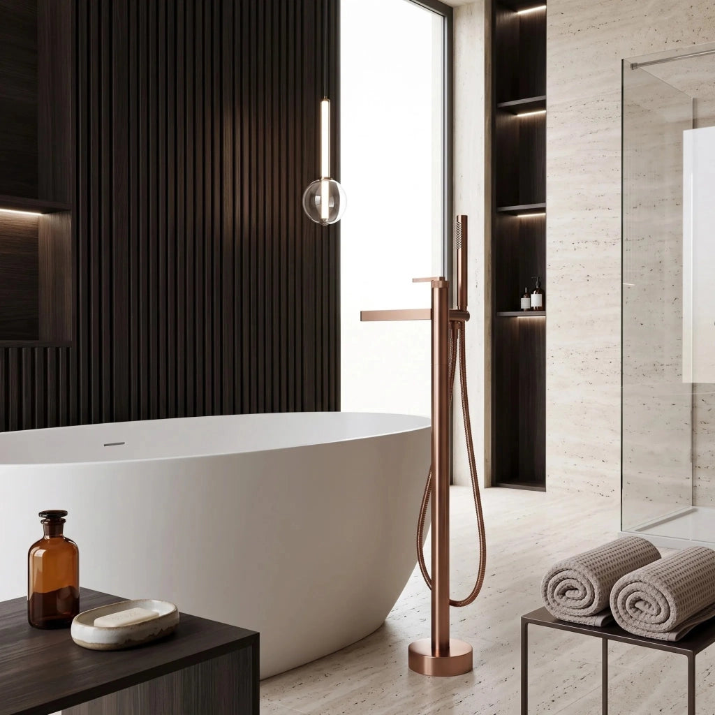 Rubinetto Indipendente Rea Grace Brush Copper