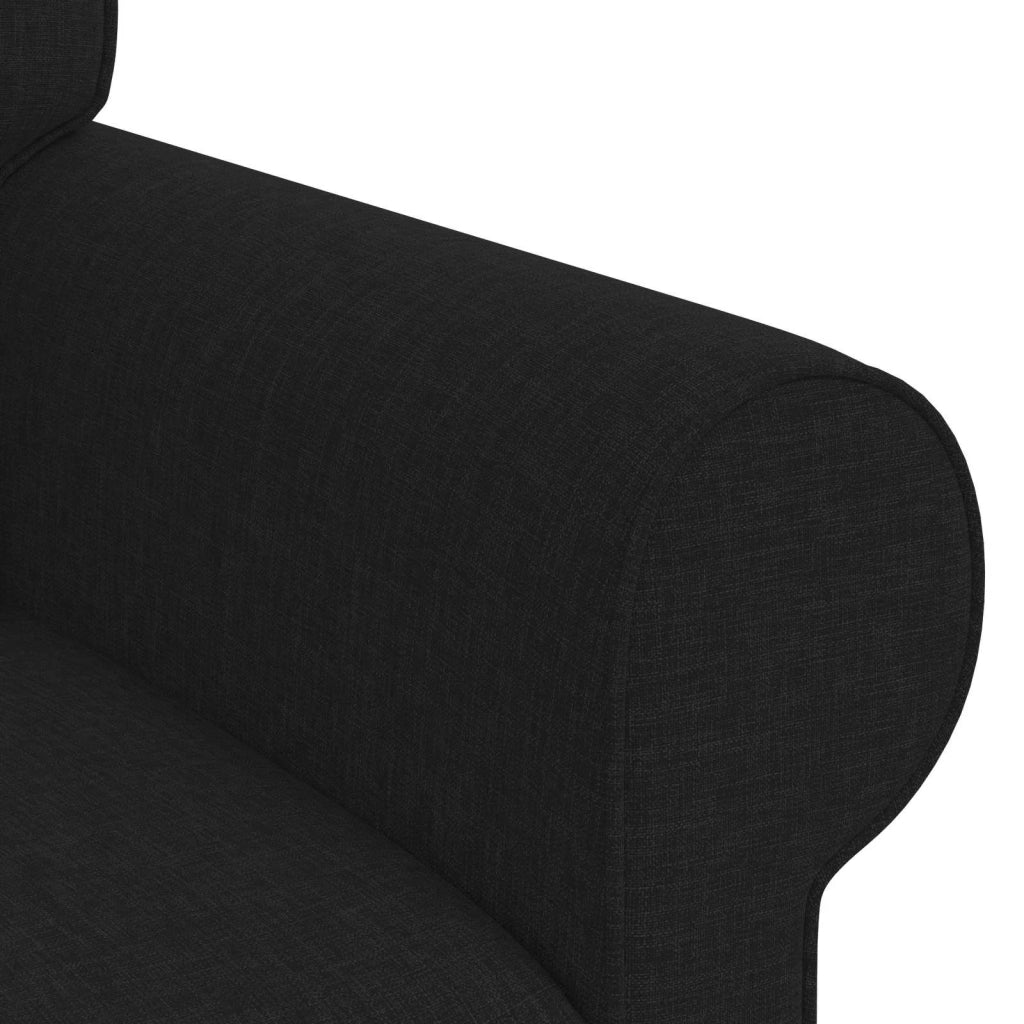 Divano Nero 155 x 82 x 80 cm Tessuto 42024301
