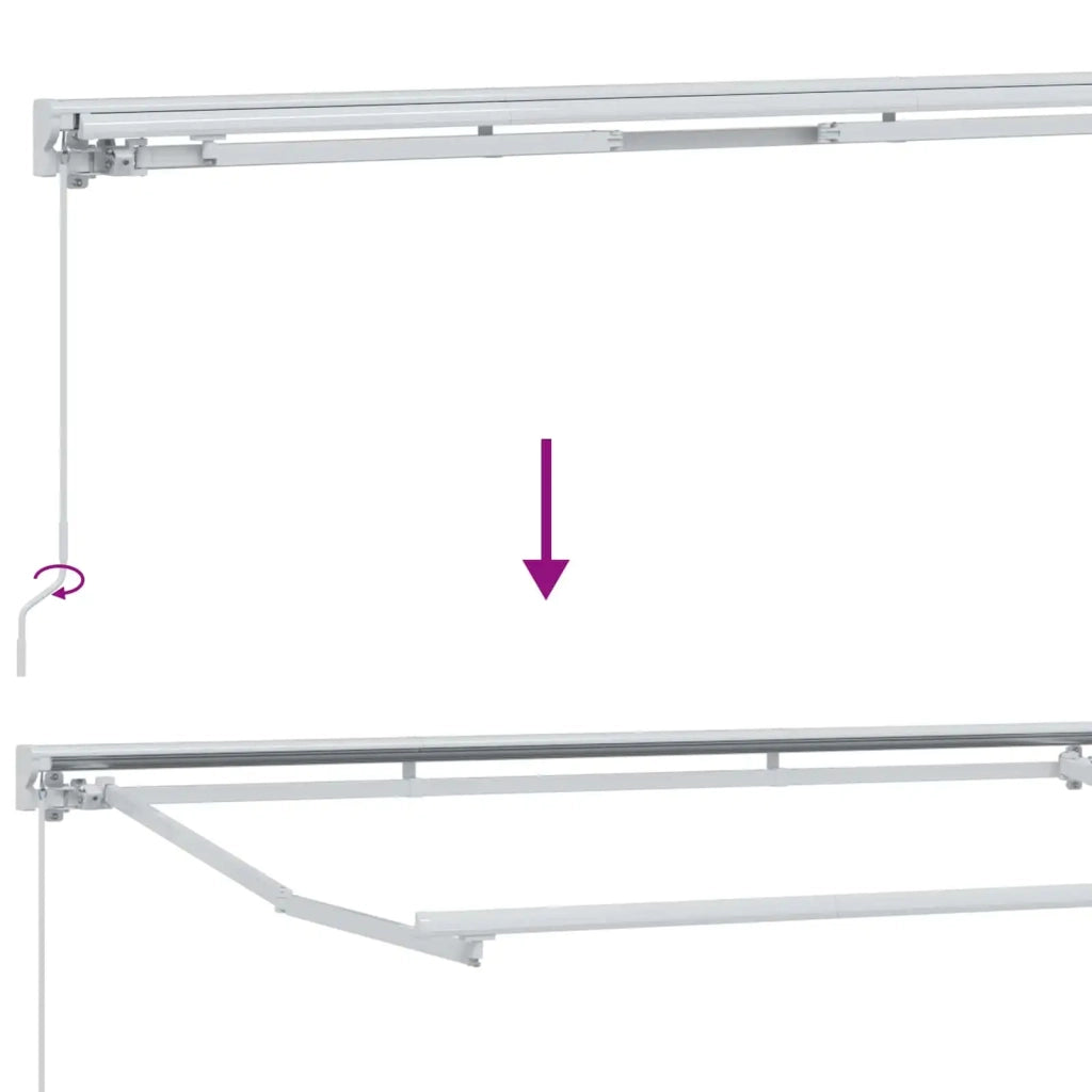 Tenda retrattile manuale Borgogna 4 × 3 m 3420254