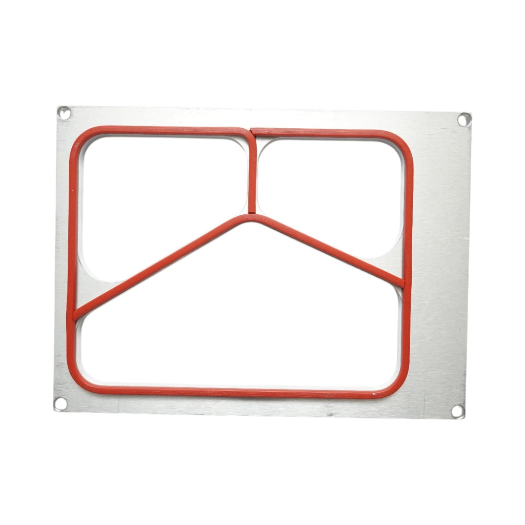 Stampo 270x200 mm per macchina Termosigillatrice vaschette con 3 scomparti e dimensione 225x175 mm