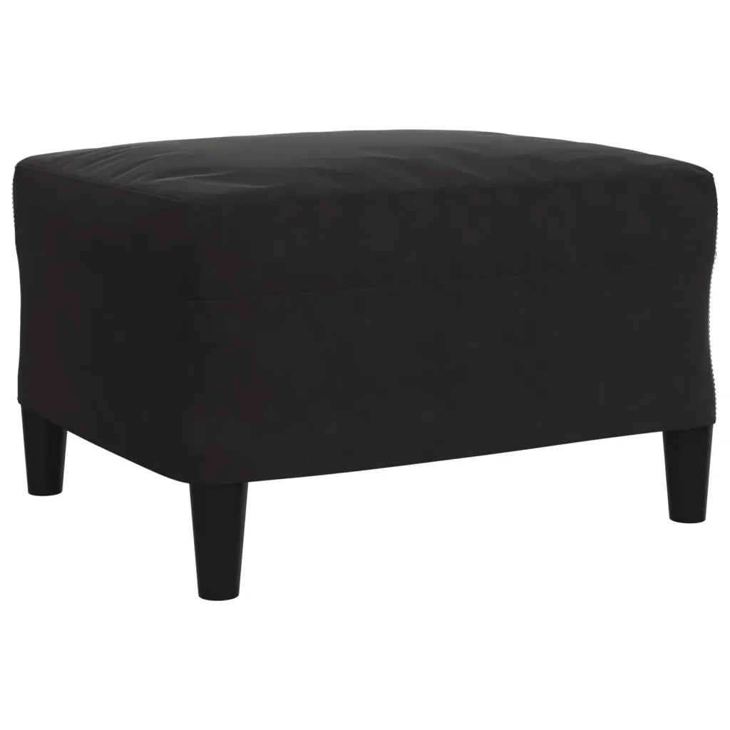 Set di Divani 3 pz con Cuscini Nero in Velluto 3278406