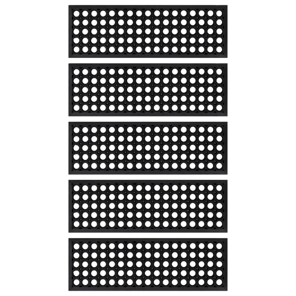 Tappetino per Scale 5 pz | Gradini per Scale 25x75 cm in Gomma