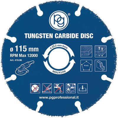 LAMA CIRCOLARE X LEGNO AL TUNGSTENO PG - 419.96 MM 115X22,2